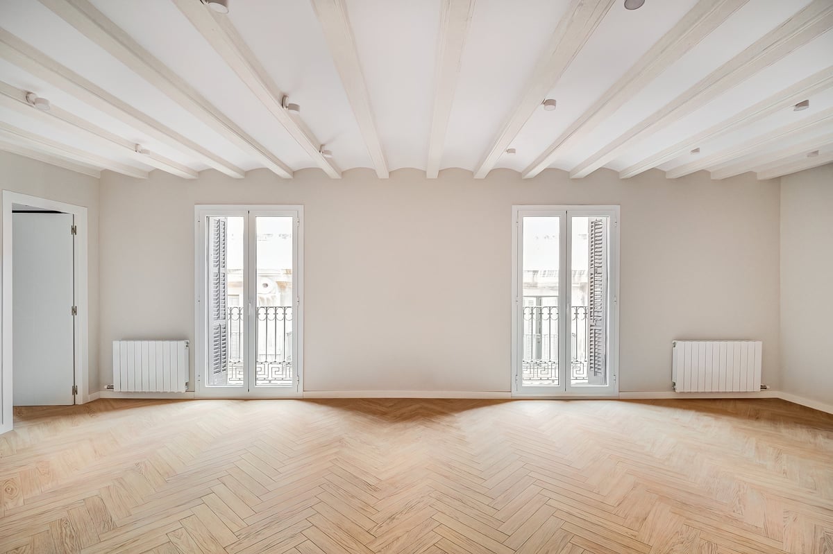 A clean, restored and bright living space ready for a fresh start
